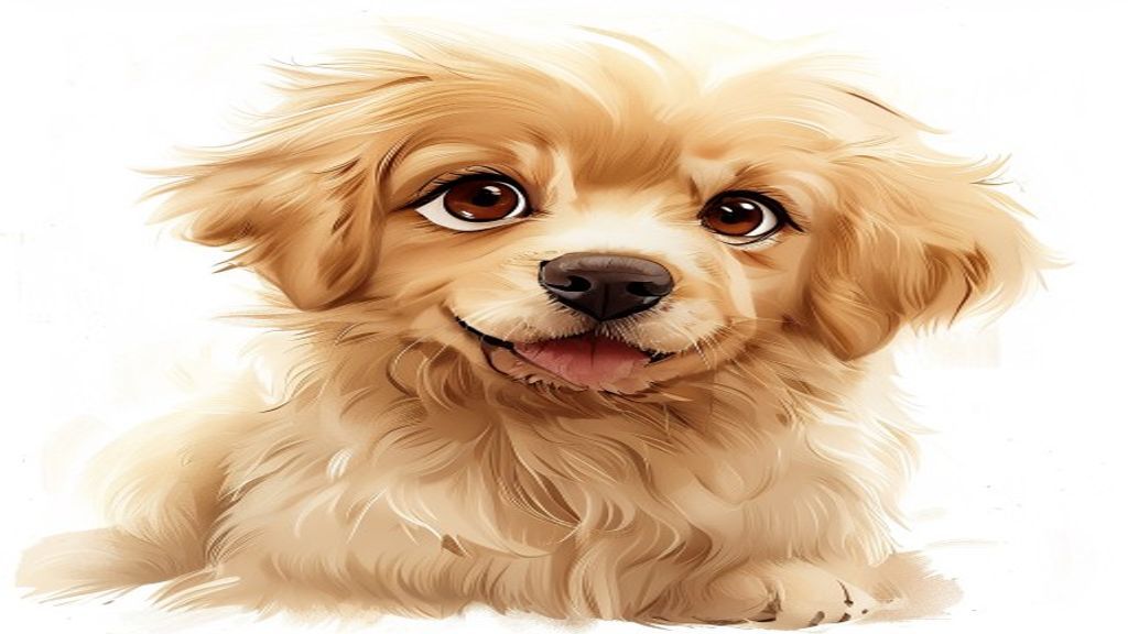 dog eating grass tips