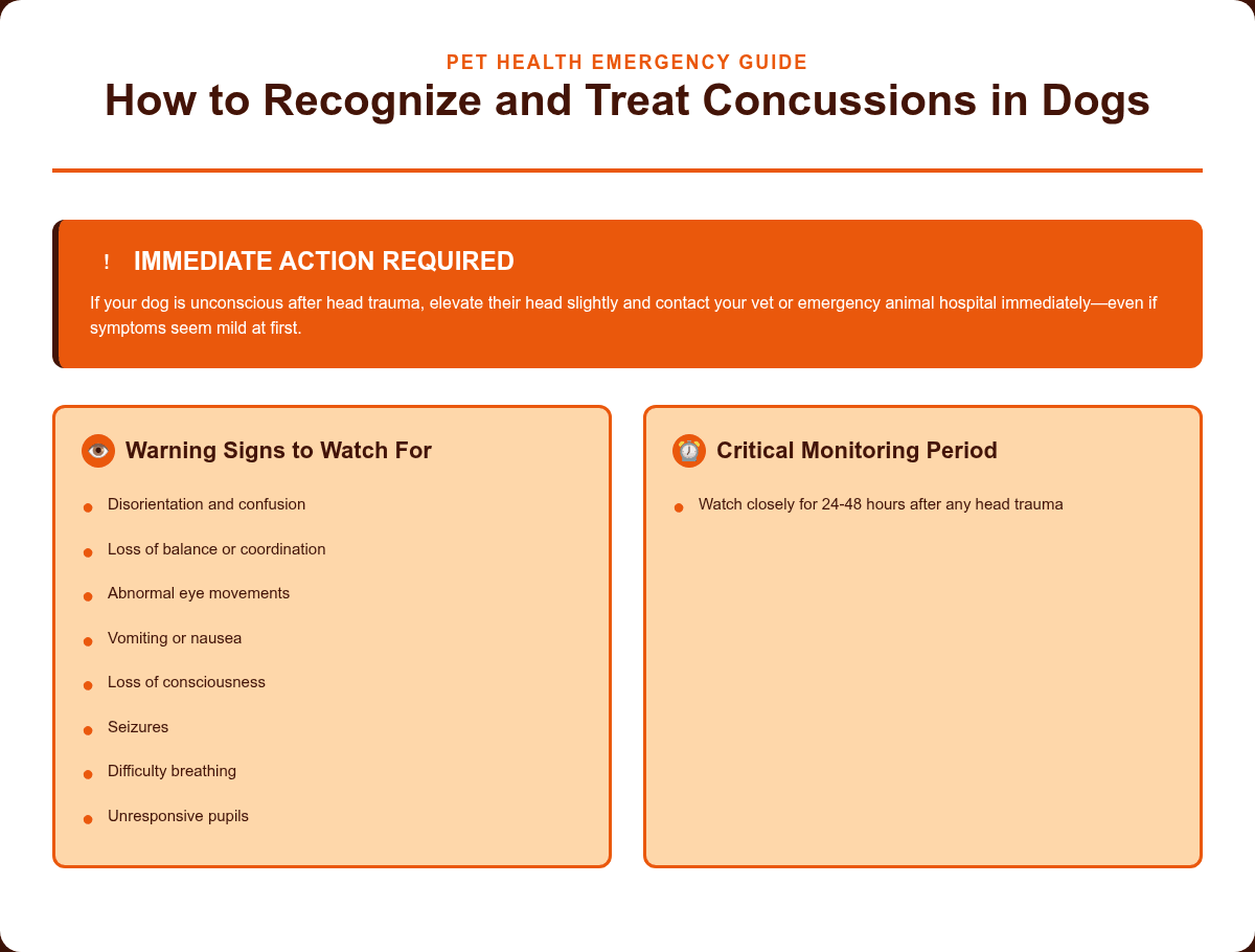 Infographic: How to Recognize and Treat Concussions in Dogs